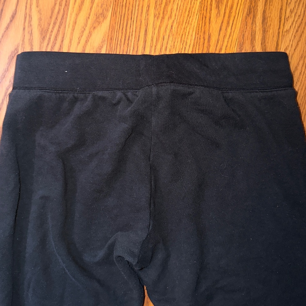 PINK Victoria’s Secret Medium Black Joggers Sequin Logo Sweatpants Athleisure - Picture 8 of 10
